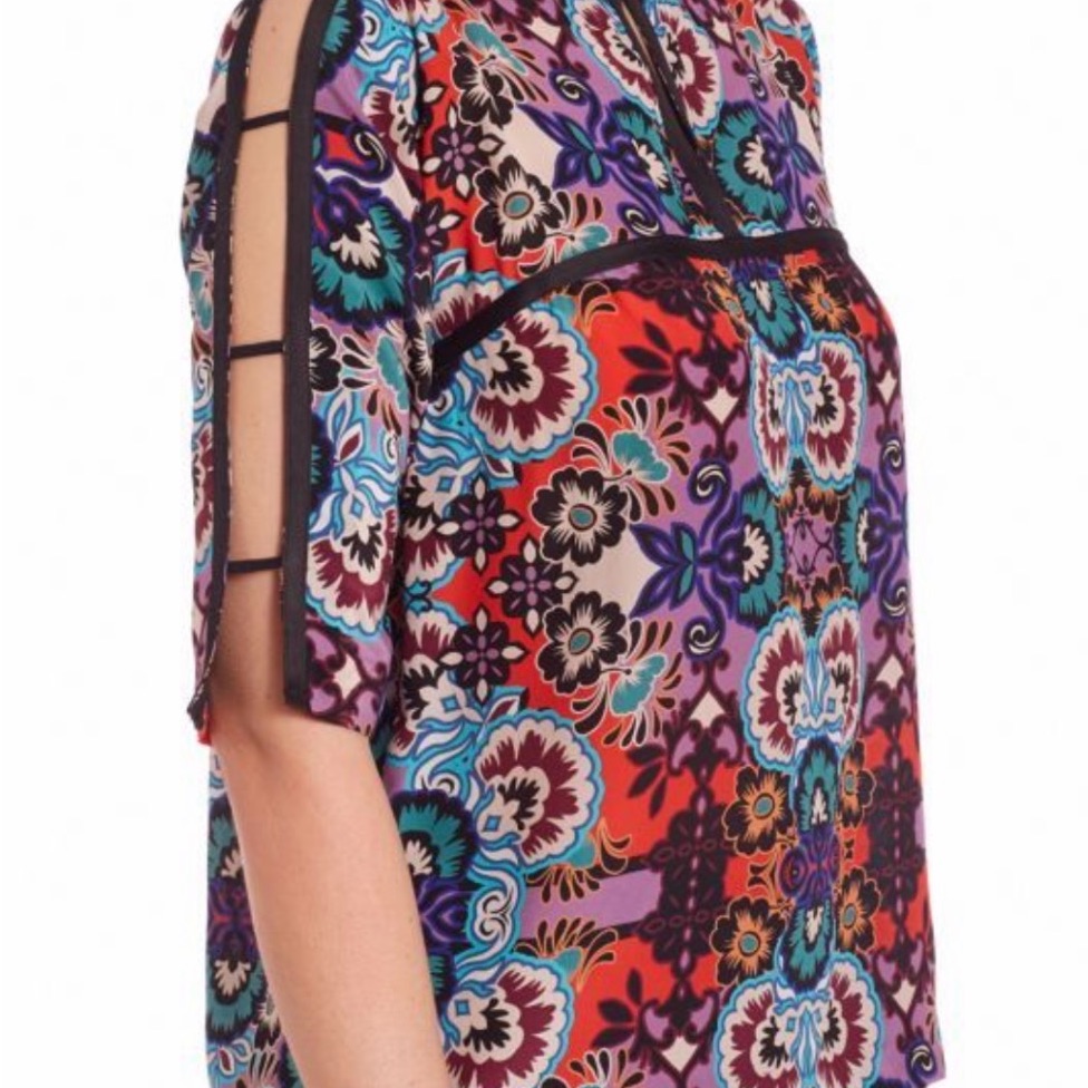 Nanette Lepore Multicolor Floral Top